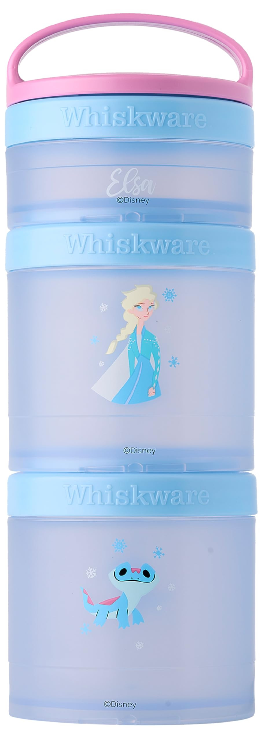 Whiskware Disney Princess Frozen, Stackable Snack Containers for Kids, 3 Stackable Snack Cups for... | Amazon (US)