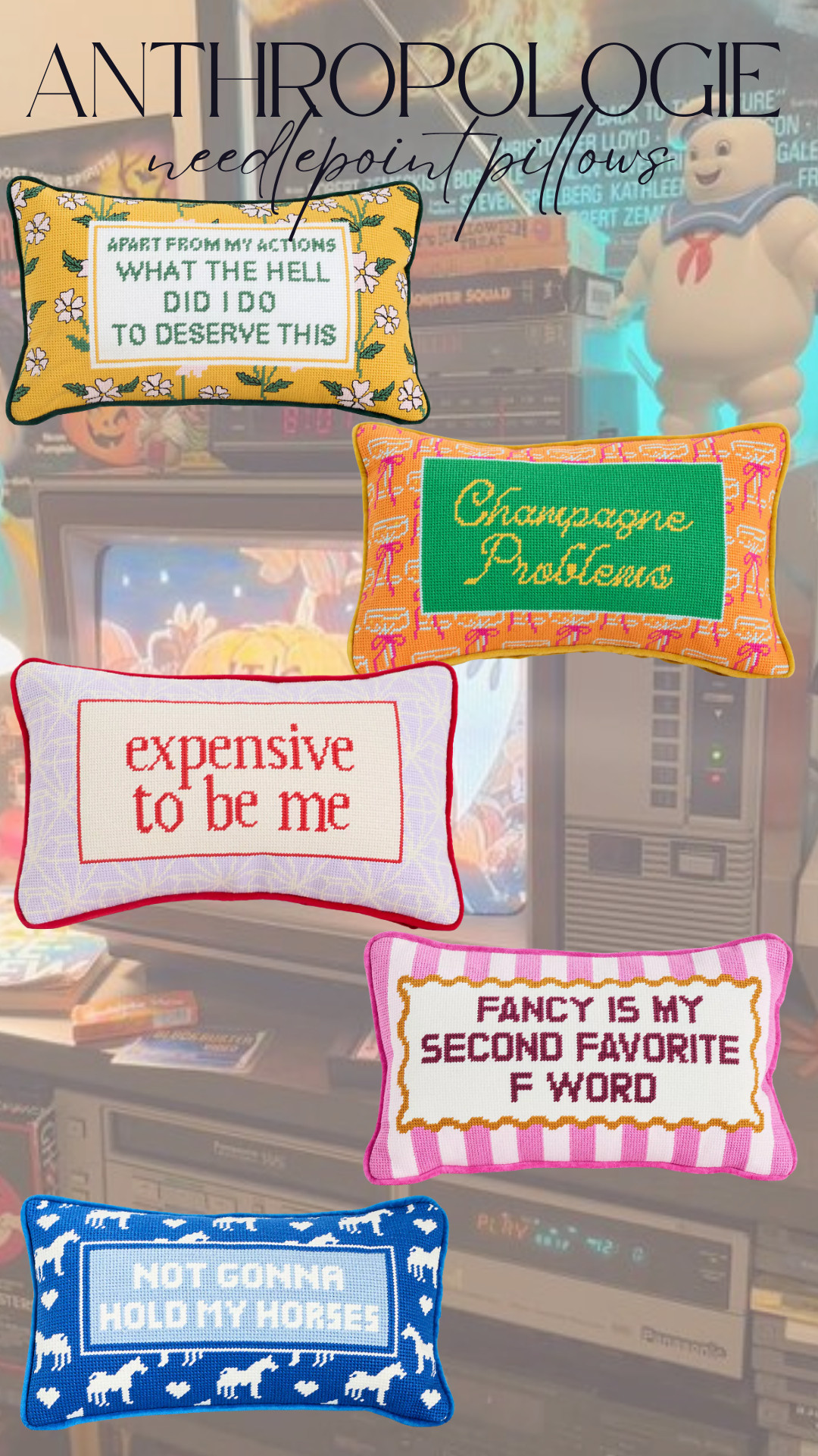 Love these needlepoint pillows! 

 #LTKSeasonal #LTKHome