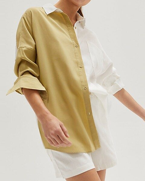 Crescent Marne Colorblock Shirt | Express