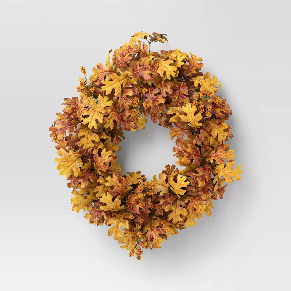 Oak Leaf Fall Wreath - Threshold™ | Target