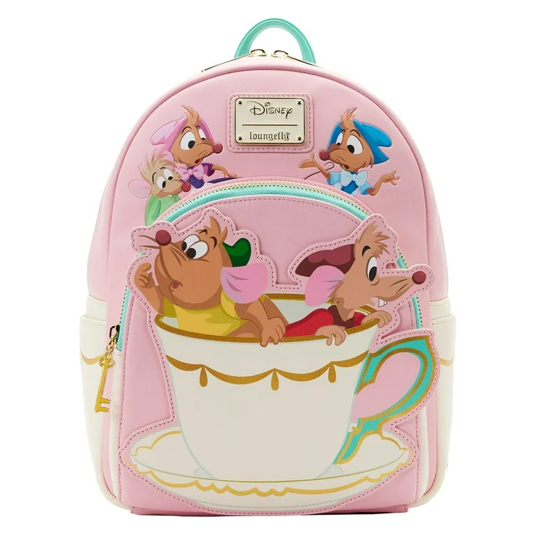 Loungefly Disney Cinderella Gus Gus & Jaq Teacup Mini Backpack | Walmart (US)