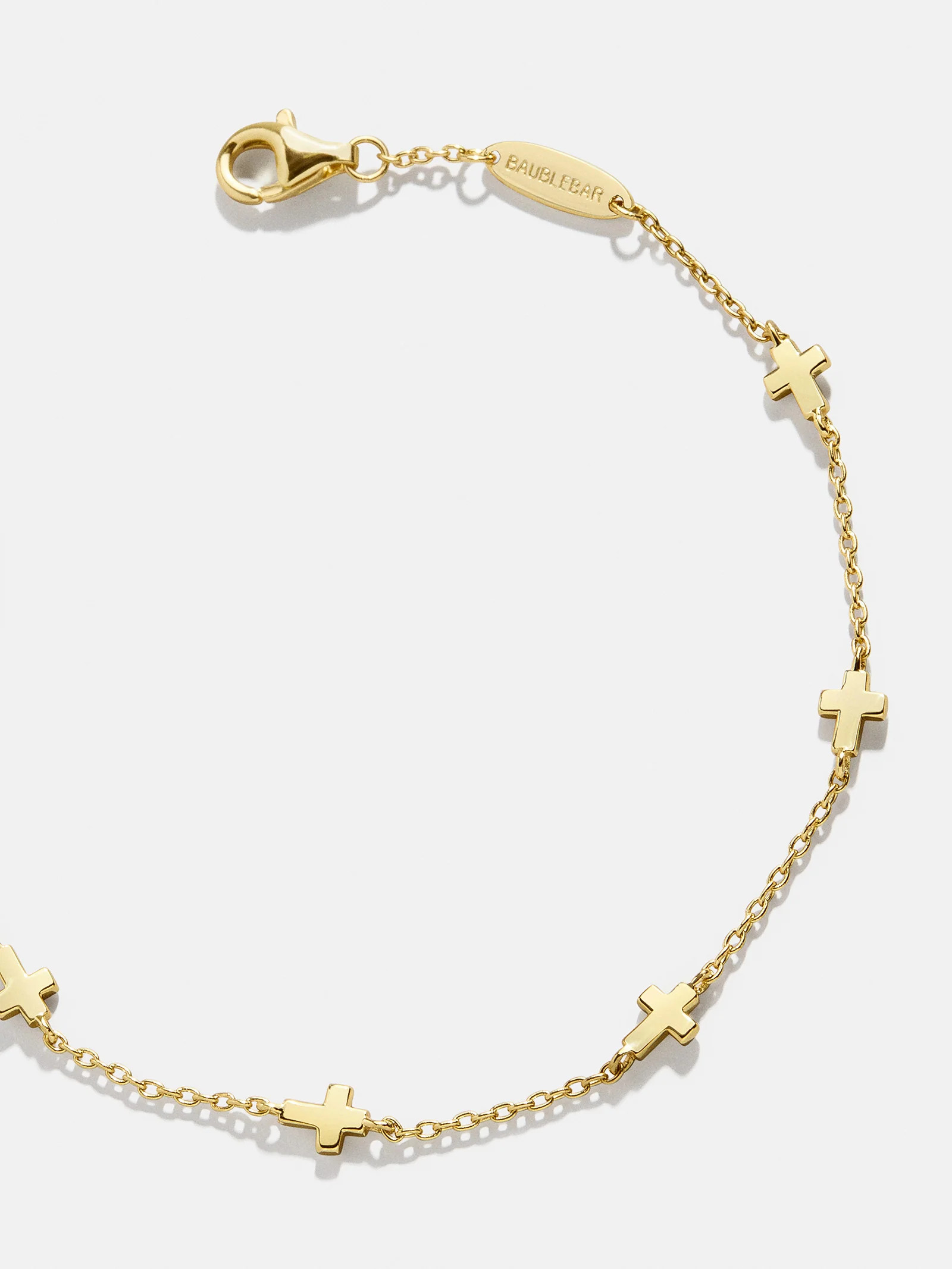 18K Gold Cross Bracelet - Cross | BaubleBar