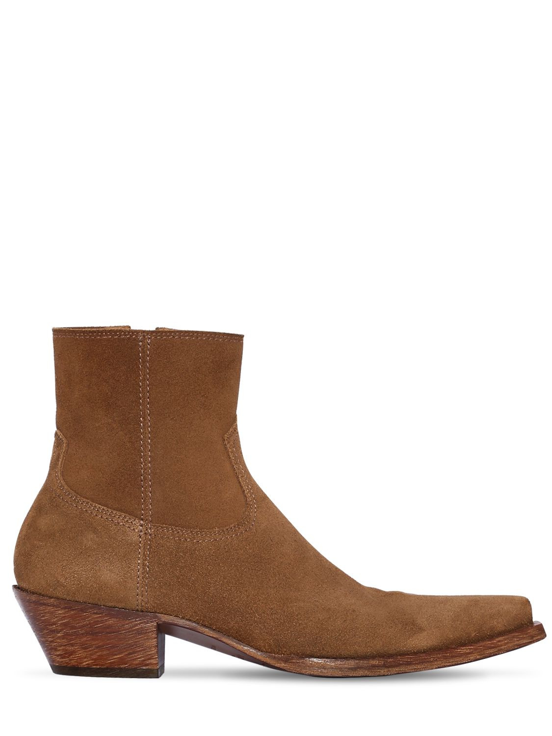 40MM LUKAS SUEDE ANKLE BOOTS | Luisaviaroma