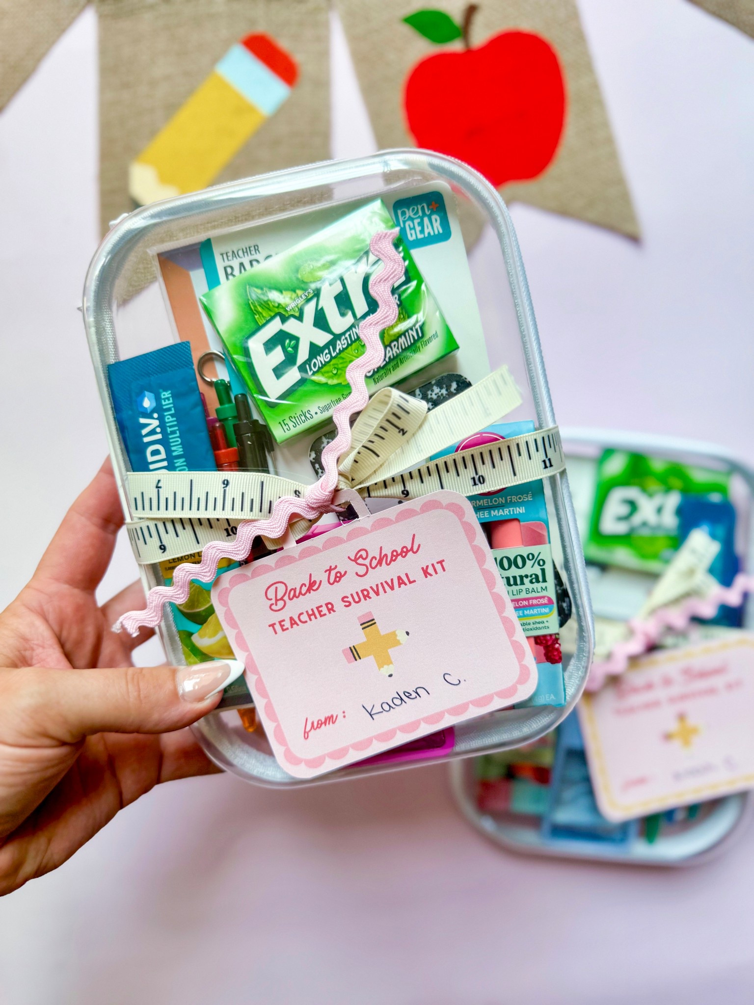 I wish I could give my kids’ teachers a nap and a beach vacation but hopefully this Back to School survival kit teacher gift is the next best thing! 🤪🍎✏️

#backtoschool #teachergiftideas #teacherappreciation #targetpencilcase

#LTKKids #LTKSeasonal #LTKFamily