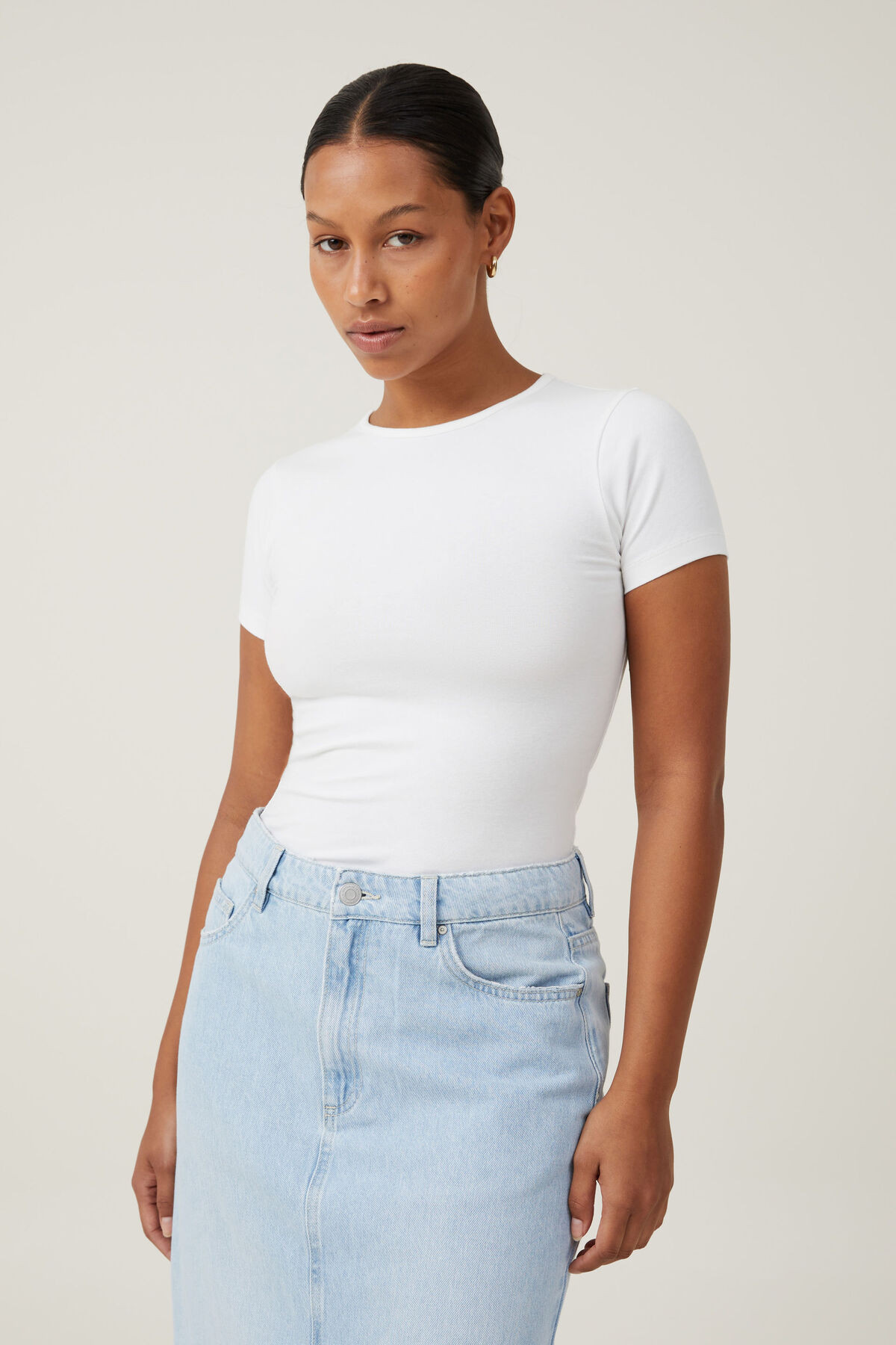 The One Basic Crew Neck Short Sleeve | Cotton On (US)