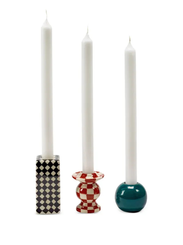 Serax Les Objets Mouleversants Candle Holder (set Of three) | Neutrals | FARFETCH | Farfetch Global