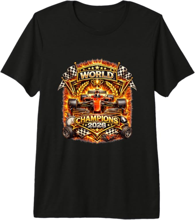 Race Car Racing Champions 2026 Vintage Style Graphic Design Premium Tri-Blend T-Shirt | Amazon (US)
