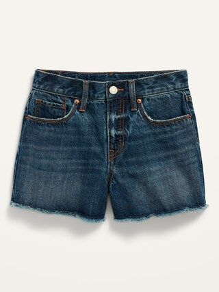 Extra High-Waisted Sky-Hi Cut-Off Jean Shorts for Girls | Old Navy (US)