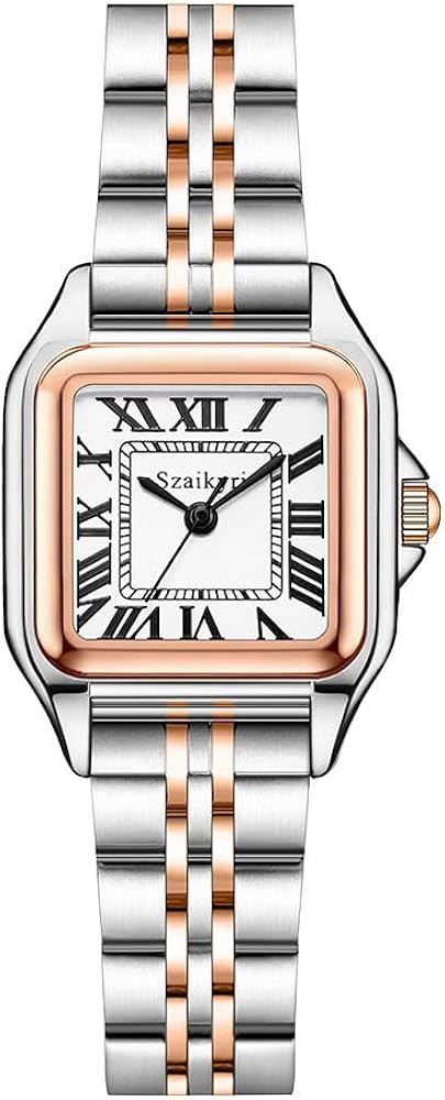 Classic Square Watches for Women with Roman Numerals Ladies Casual Dress Watch | Amazon (US)