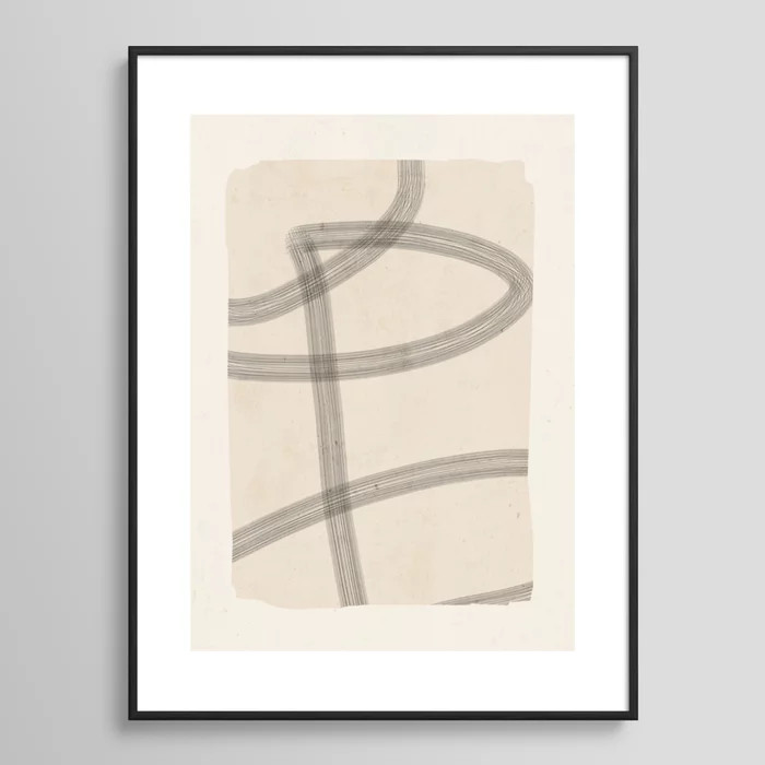 Minimal Abstract Art 20 Framed Art Print | Society6