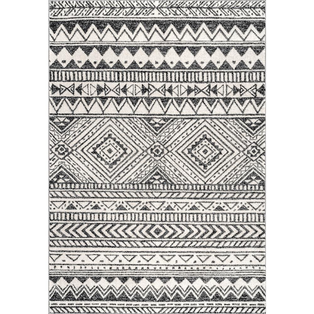 nuLOOM Becky Transitional Tribal Dark Gray 5 ft. x 8 ft. Area Rug BDBD03B-508 - The Home Depot | The Home Depot