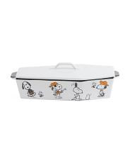 snoopy halloween coffin baker with lid | TJ Maxx