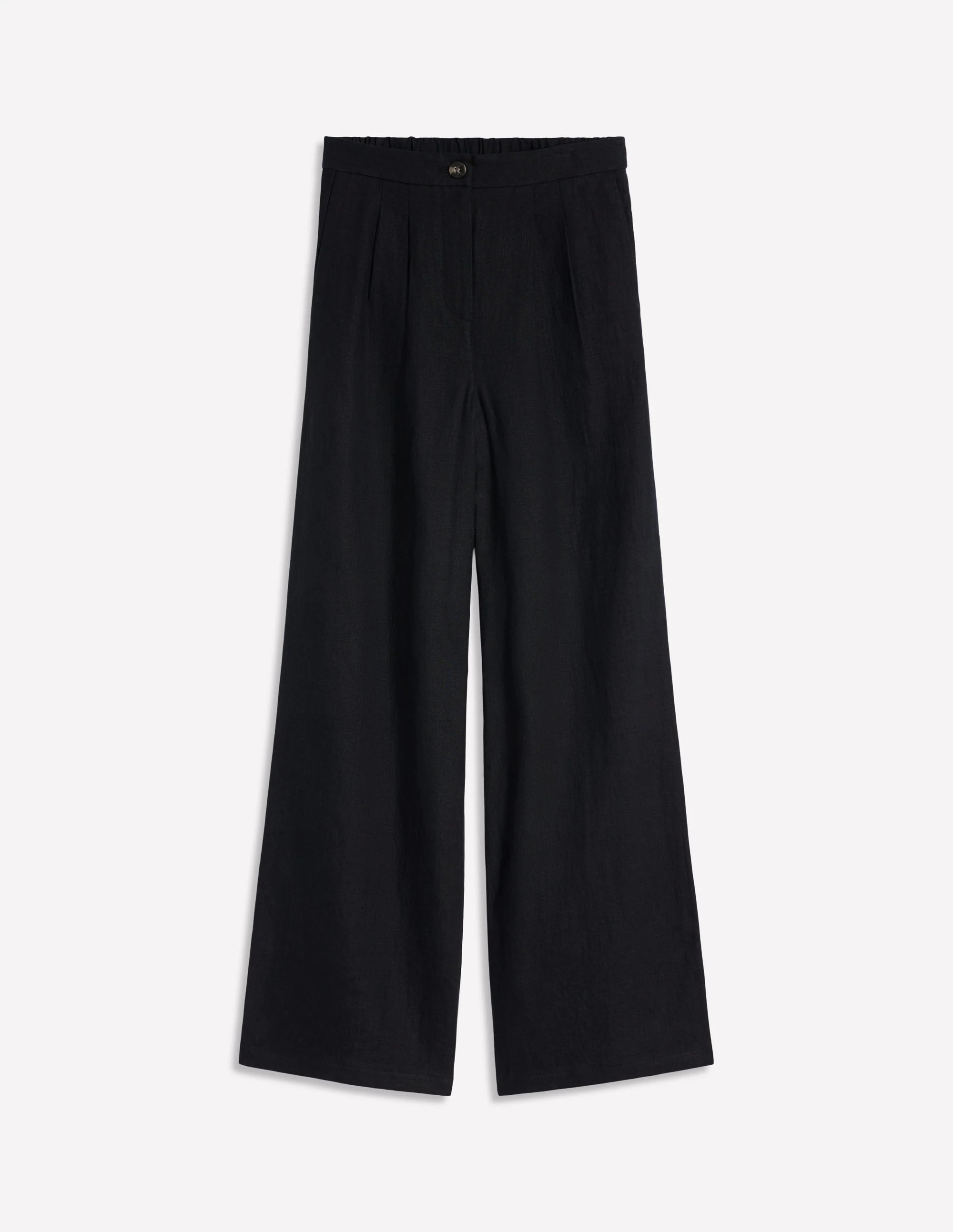 Dulwich Linen Trousers-Black | Boden UK