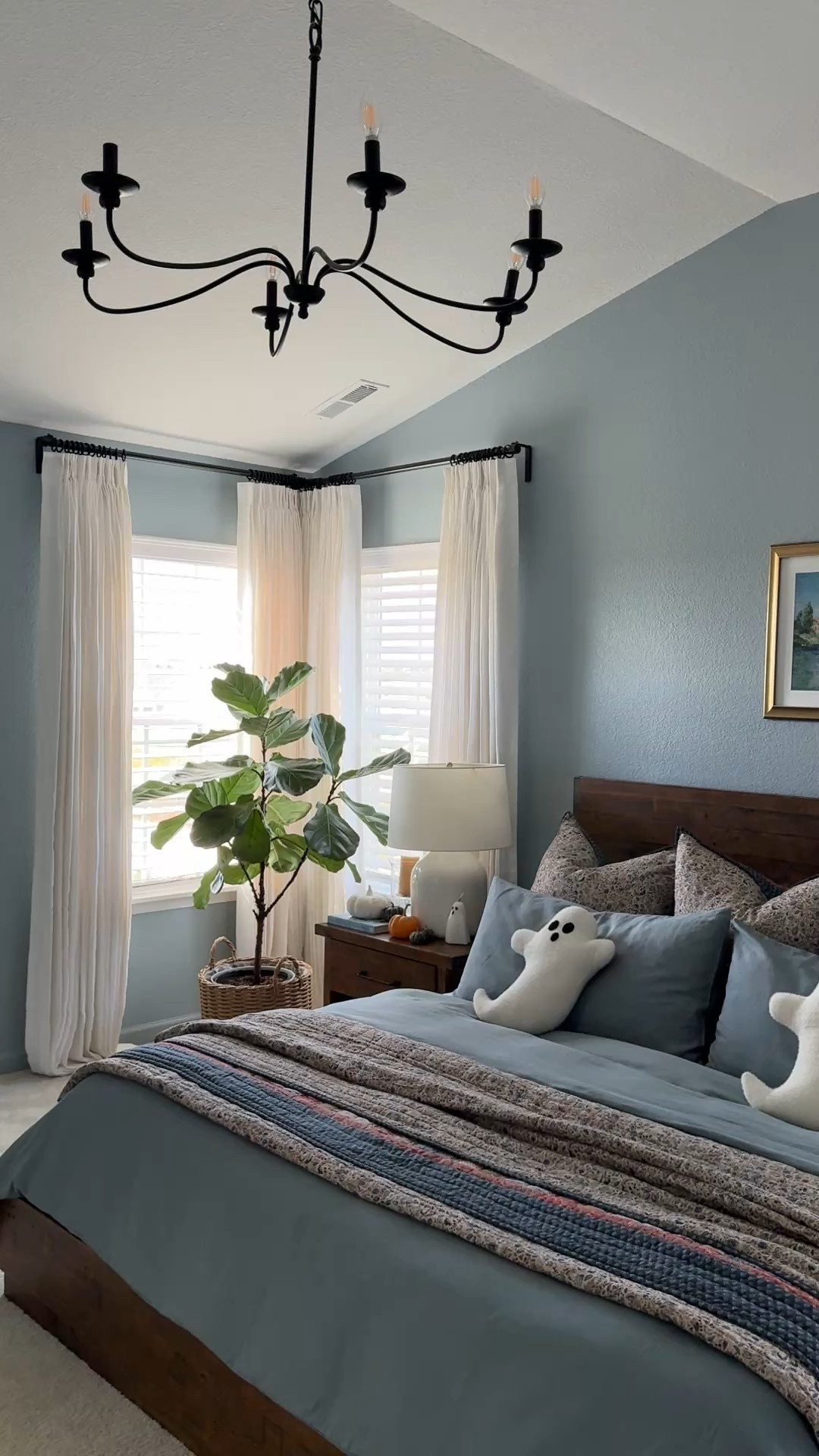 Our bedroom received a Fall refresh with our new custom curtains from @twopagescurtains 💙[gifted]🍁🍂
These beautiful custom Patti Premium 100% Belgian Flax Linen Curtains elevated our bedroom, it feels calm, coastal and traditional! 
Blue and white is my favorite color combination that I use through out our home. Our walls are painted blue and bedding is blue I wanted a crisp white curtains to balance it out! 

@twopagescurtains has a gorgeous selection of premium fabrics and designs to choose from to transform any of your rooms! Their curtains are fully customizable, customer service is outstanding, also they have a quick turn around time, your custom curtains will be delivered to your home in no time! And most importantly the craftsmanship, attention to detail and quality is outstanding!

Here are the details to my exact curtains 💙

Patti Premium 100% Belgian Flax Linen
Color: B311 White 
Header style: Pinch Pleat 
Width:66 inch 
Length:96 inch
Lining: privacy shade 60% 117 gsm cotton white 
Memory Trained 
#twopageshome #twopagescurtains #fallbedroomdecor 

Use my link 💙https://twopagescurtains.com/mswvwwza to shop 💙

Get 22% OFF  with my code “ STYLEDBYADELL” 
💙
You will love your new curtains 😊!!
.
.
.

#interiorstyling #interiordecor #interiordecorating #coastalhomedecor #coastalbedroom #classichome #traditionalhomedecor #halloweenhomedecor #traditionalhome #potterybarnstyle #fallbedroom #fallhomedecor #bedroomstyling #traditionalhomedecor #southernhomemag #southernhome #coastalbedroom #coastalinteriors #southerninteriors  #nancymeyersaesthetic #nancymeyers #grandmillennialstyle #grandmillennial #mycollectedhome #grandmillennialdecor #grandmillennialhome