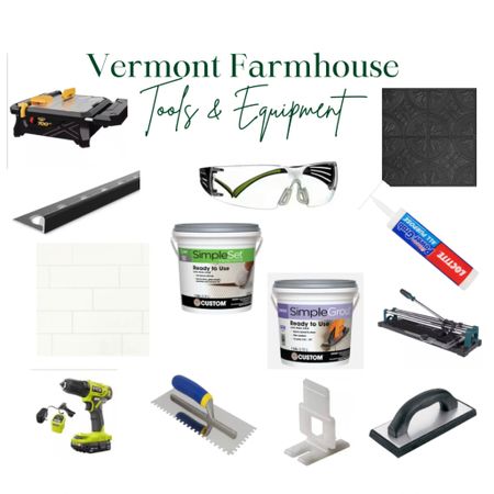 Vermont farmhouse renovation tools & equipment for tiling and bathroom reno!

#LTKhome