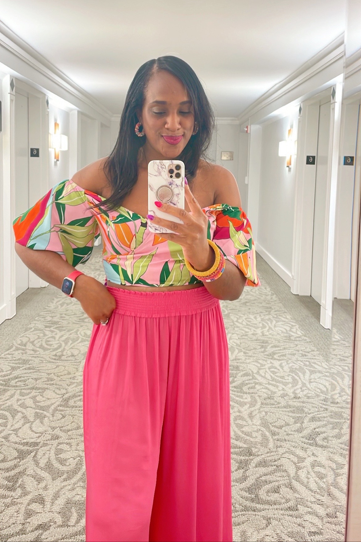 Can’t ever go wrong with an off-the-shoulder top and palazzo pants for an effortless summer look.
Pants are from Zara and no longer in stock but I linked a few other options. 

#LTKstyletip #LTKunder50 #LTKtravel