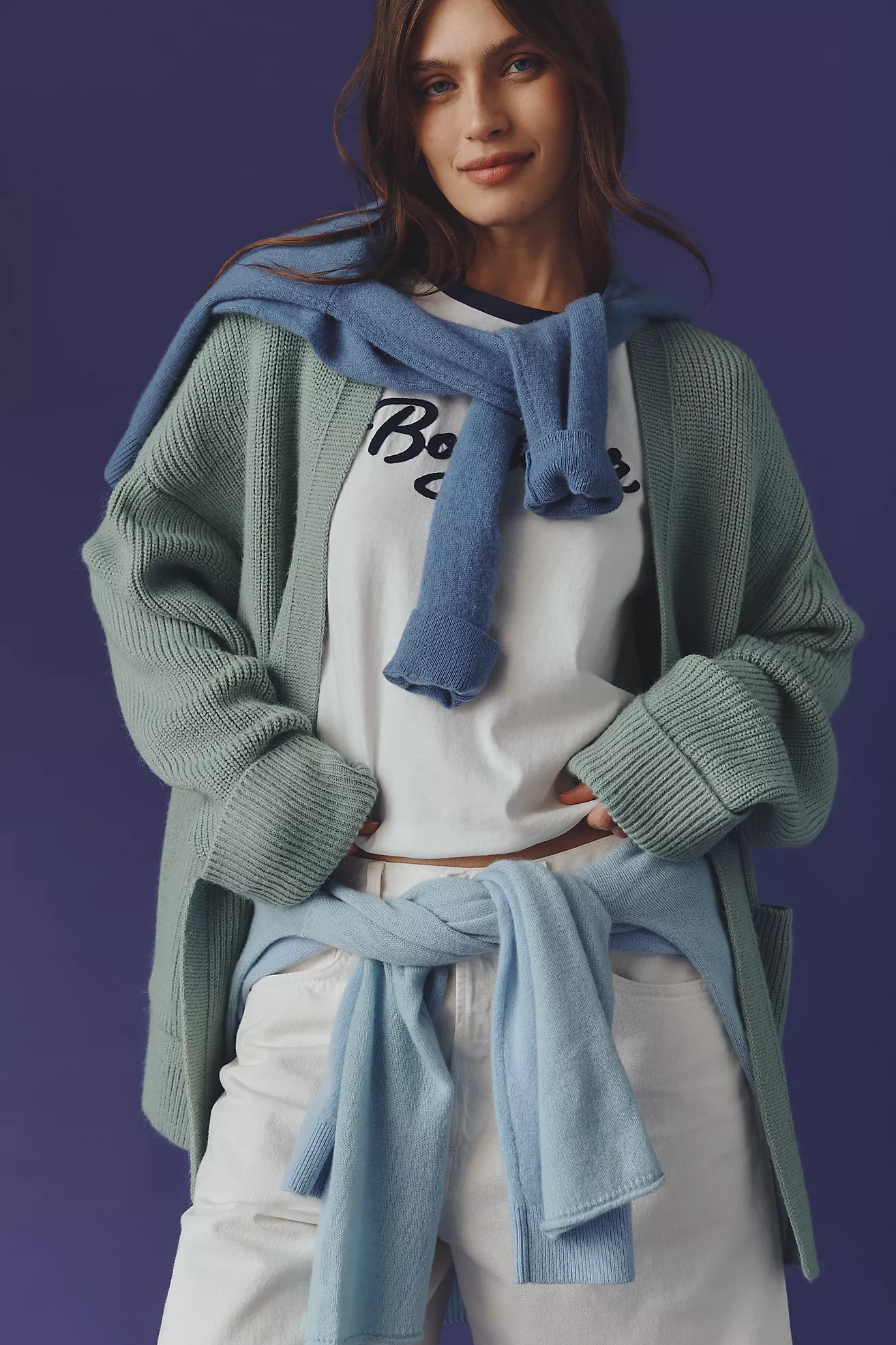 By Anthropologie Cozy Oversized Cardigan Sweater | Anthropologie (US)