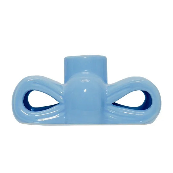 Bow Taper Candle Holder, Blue, 2.5", by My Texas House | Walmart (US)