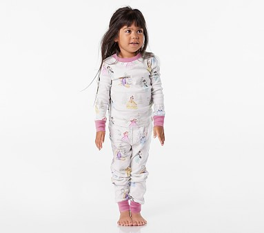 Disney Princess Holiday Organic Pajama Set | Pottery Barn Kids | Pottery Barn Kids