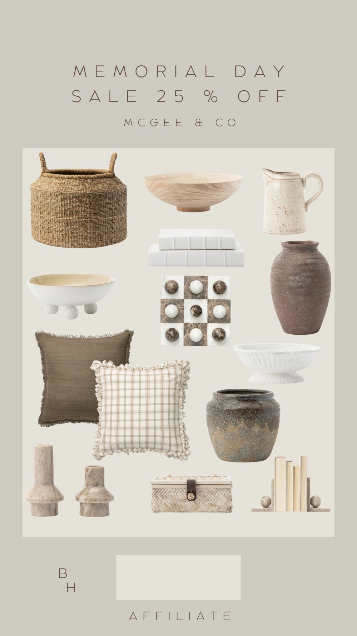 McGee and co up to 25% off Memorial Day sale, McGee and co, Memorial Day sale, home decor, home decor on sale, organic home, modern home. 

#LTKStyleTip #LTKHome #LTKSaleAlert