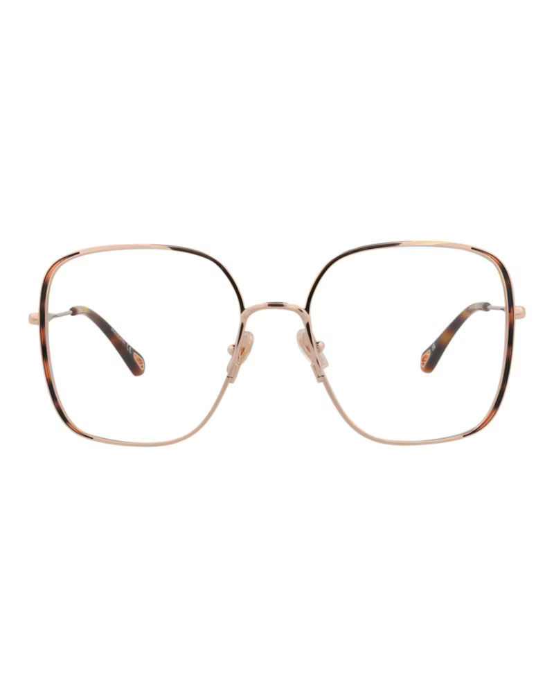 Chloe Square-Frame Metal Optical Frames Gold Gold Transparent (CH0038O-30009845-002) | StockX