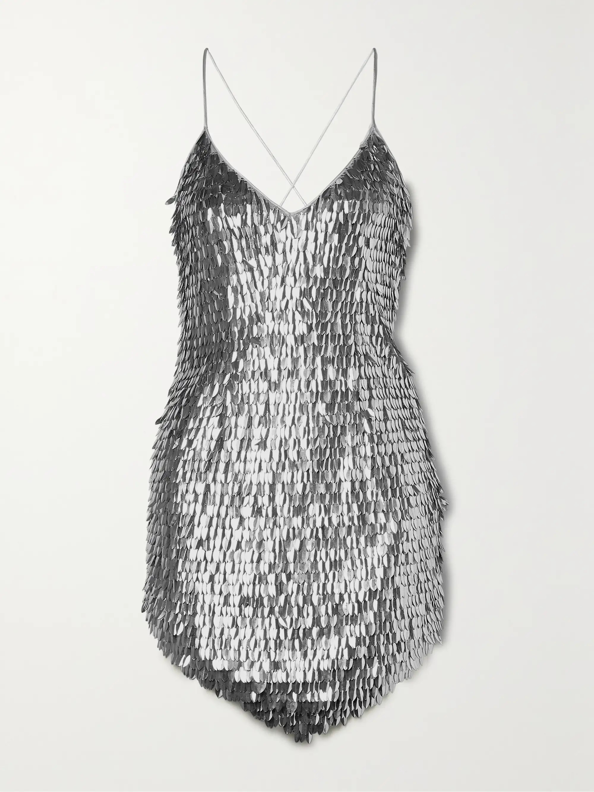 Sirena asymmetric embellished tulle mini dress | NET-A-PORTER (US)
