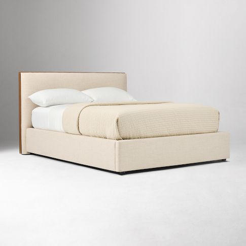 Schaefer Wood Trim Low Profile Bed | West Elm (US)