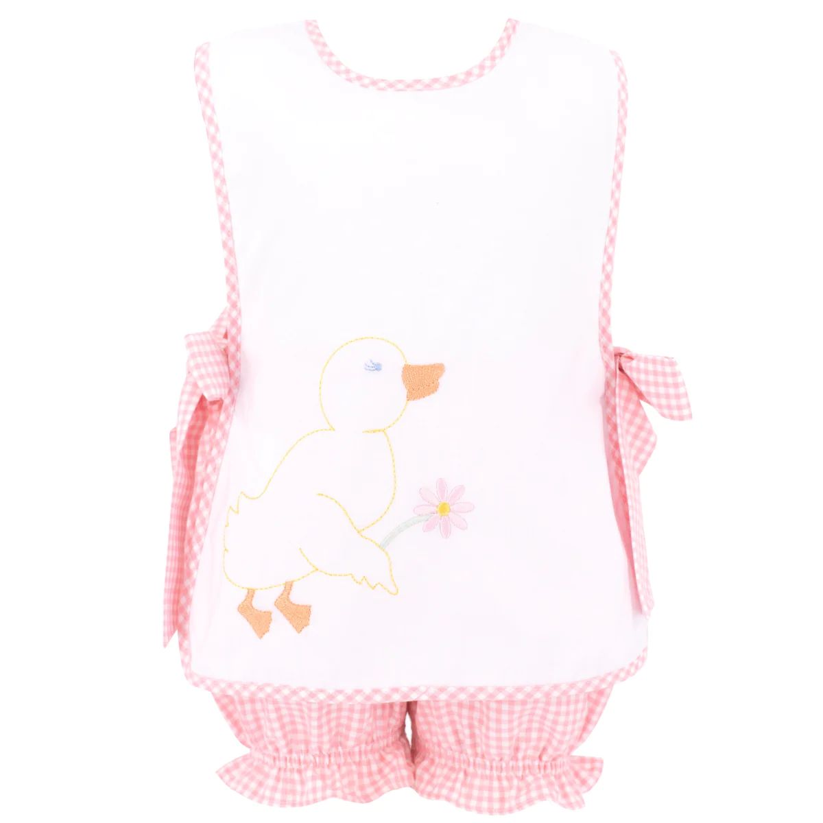 Mrs. Rebeccah Puddle Duck Set - Pink Gingham | Dondolo