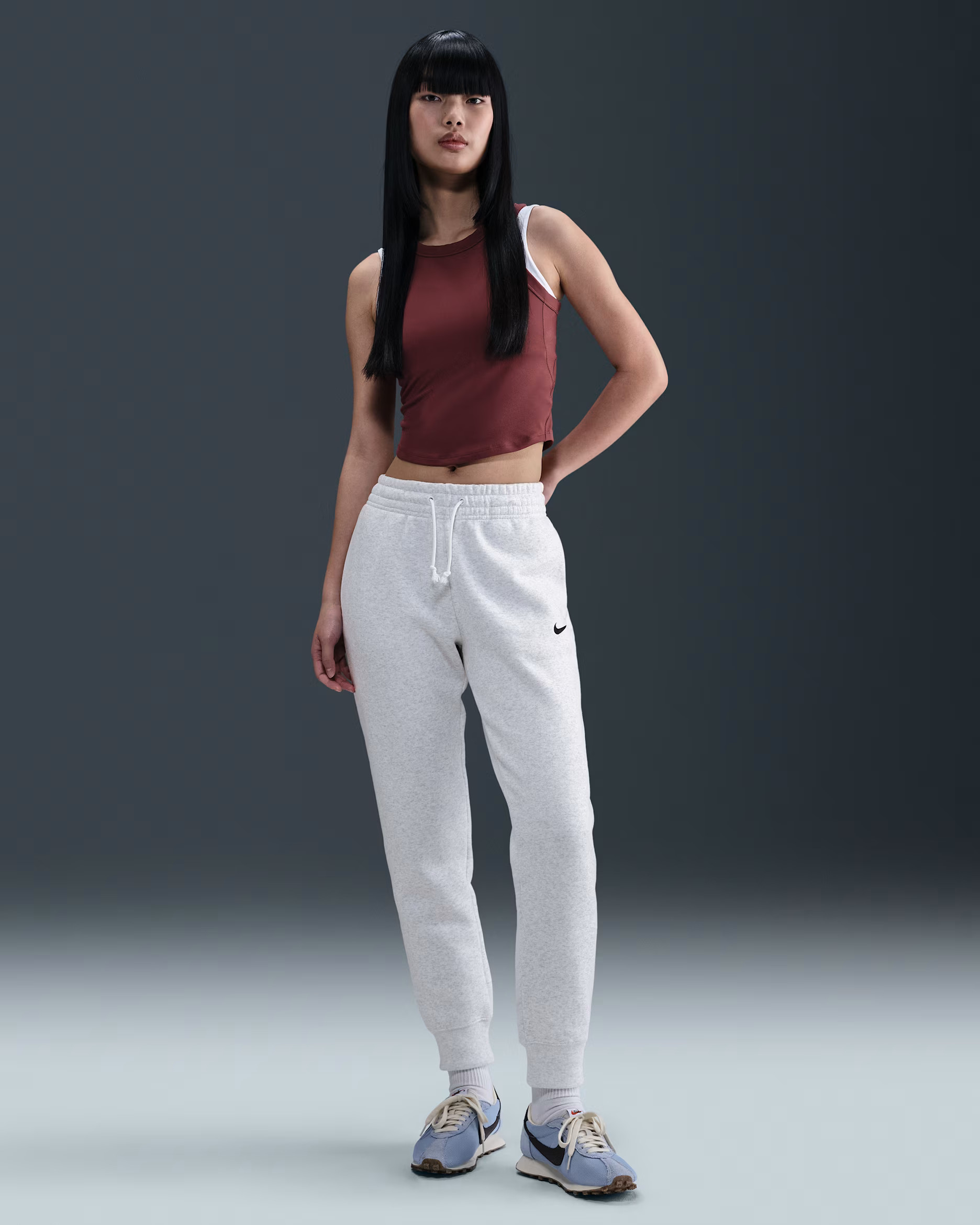 Sweatpants Nike Sportswear Phoenix Fleece med medelhög midja för kvinnor | Nike (SE)