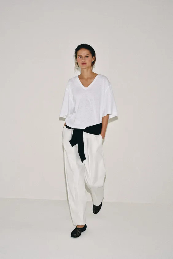 V-NECK T-SHIRT | Zara UK