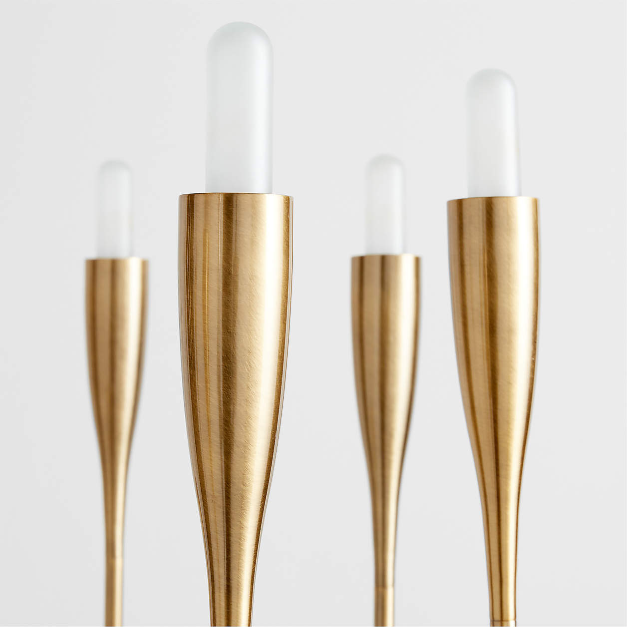 Iiona Small Brass Chandelier Light 25.6" + Reviews | Crate & Barrel | Crate & Barrel