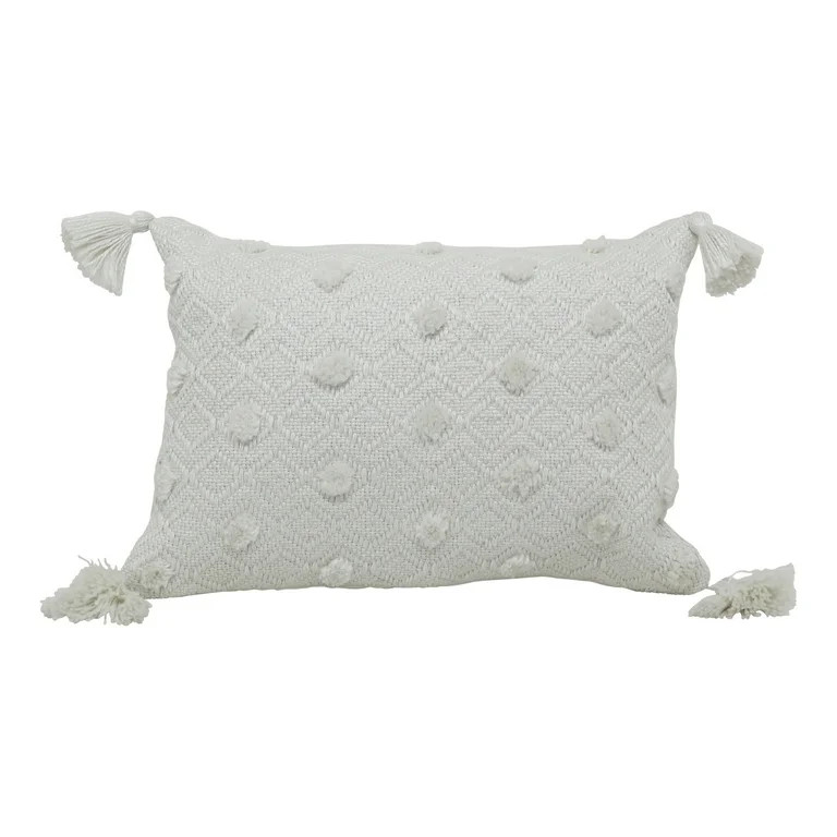 Better Homes & Gardens Woven Square OD Throw, 13" x 19" inch, Ivory - Walmart.com | Walmart (US)