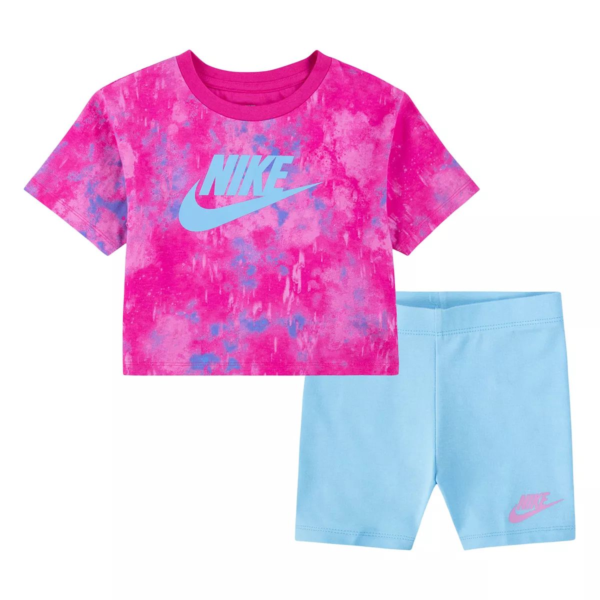 Toddler Girls Nike Boxy Graphic Tee and Biker Shorts Set | Kohl's