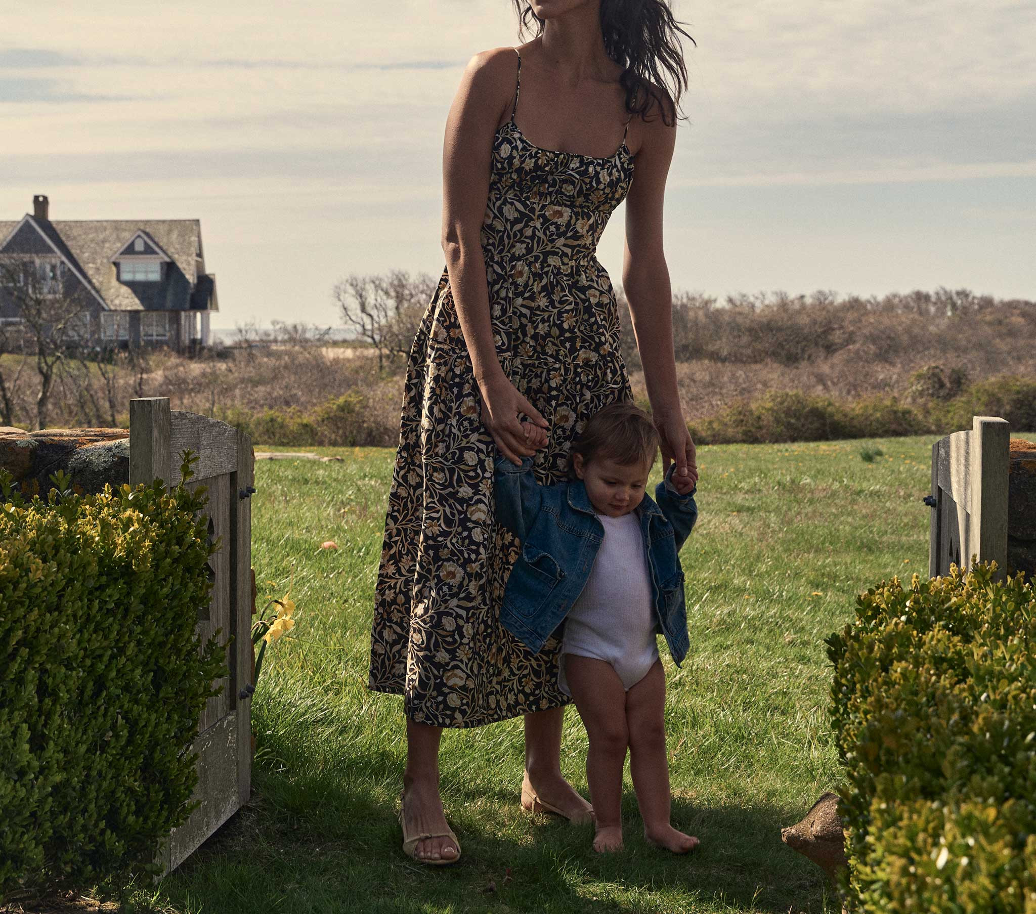 Benoit Dress - Noir Columbia Street Floral | DÔEN | DOEN