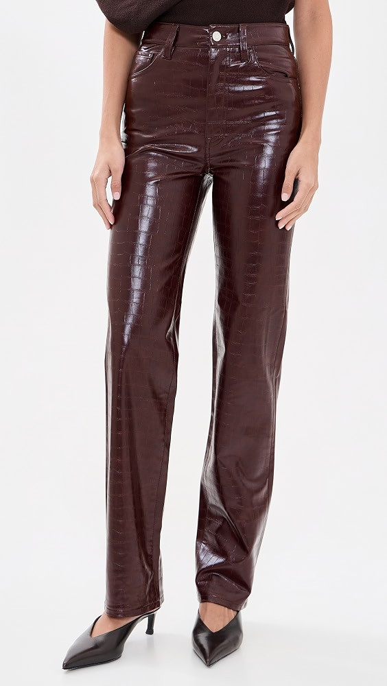 Pistola Cassie Super High Rise Straight Faux Leather Pants | Shopbop | Shopbop