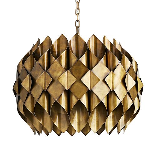 Roissy Gold Three-Light Pendant | Bellacor
