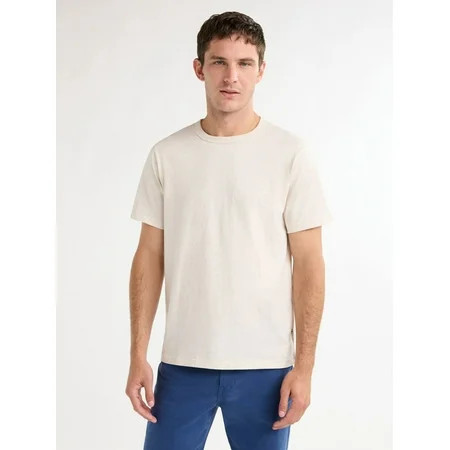 Free Assembly Men’s Everyday Cotton Tee with Short Sleeves Sizes S-3XL | Walmart (US)
