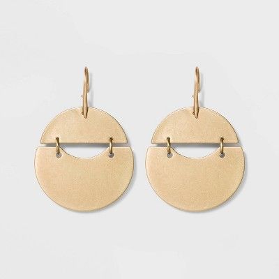 Rounded Shaky Drop Earrings - Universal Thread&#8482; Gold | Target