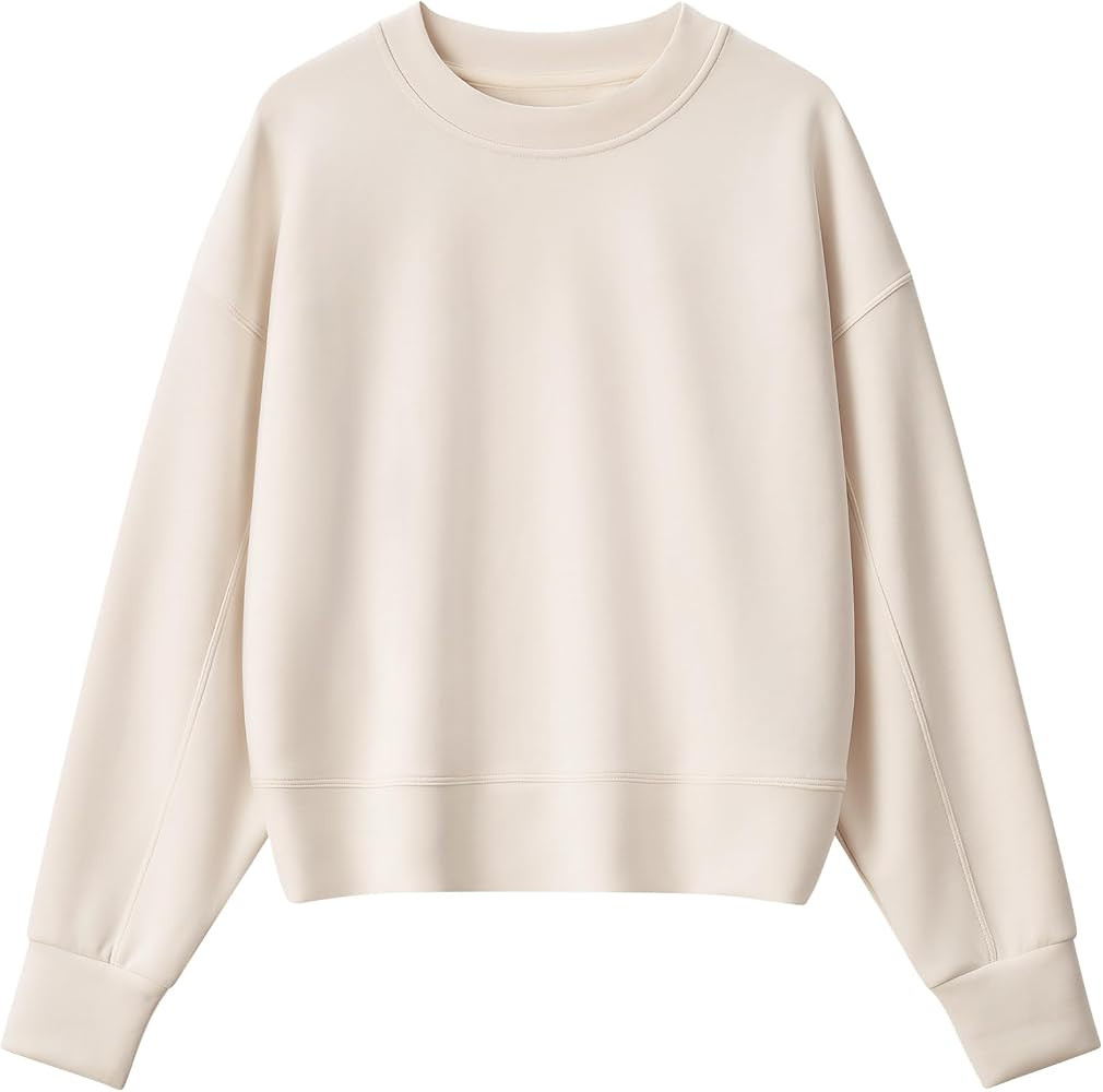 G4Free Smoofit Women's Sweatshirts Long Sleeve Crewneck Pullover Fall Tops | Amazon (US)