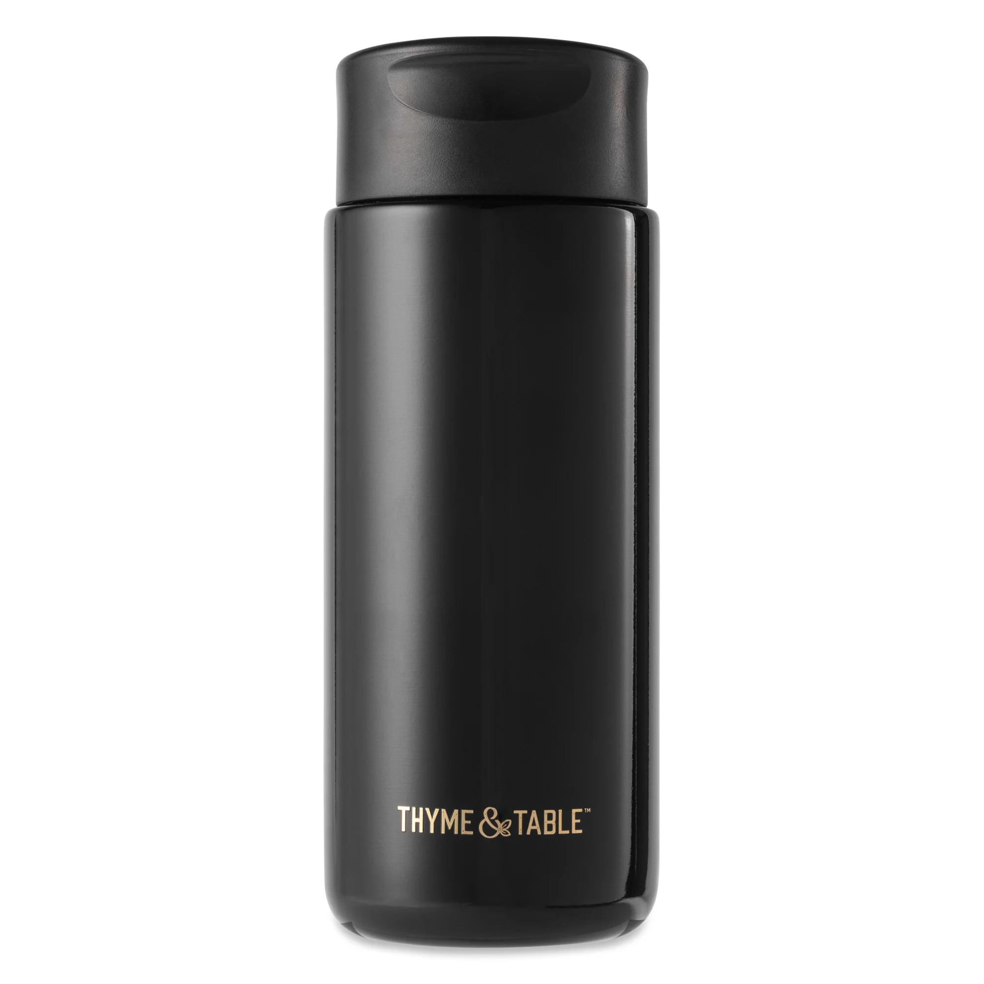 Thyme & Table Double Wall Insulated Stainless Steel Coffee Tumbler, 22oz Travel Mug, Black | Walmart (US)