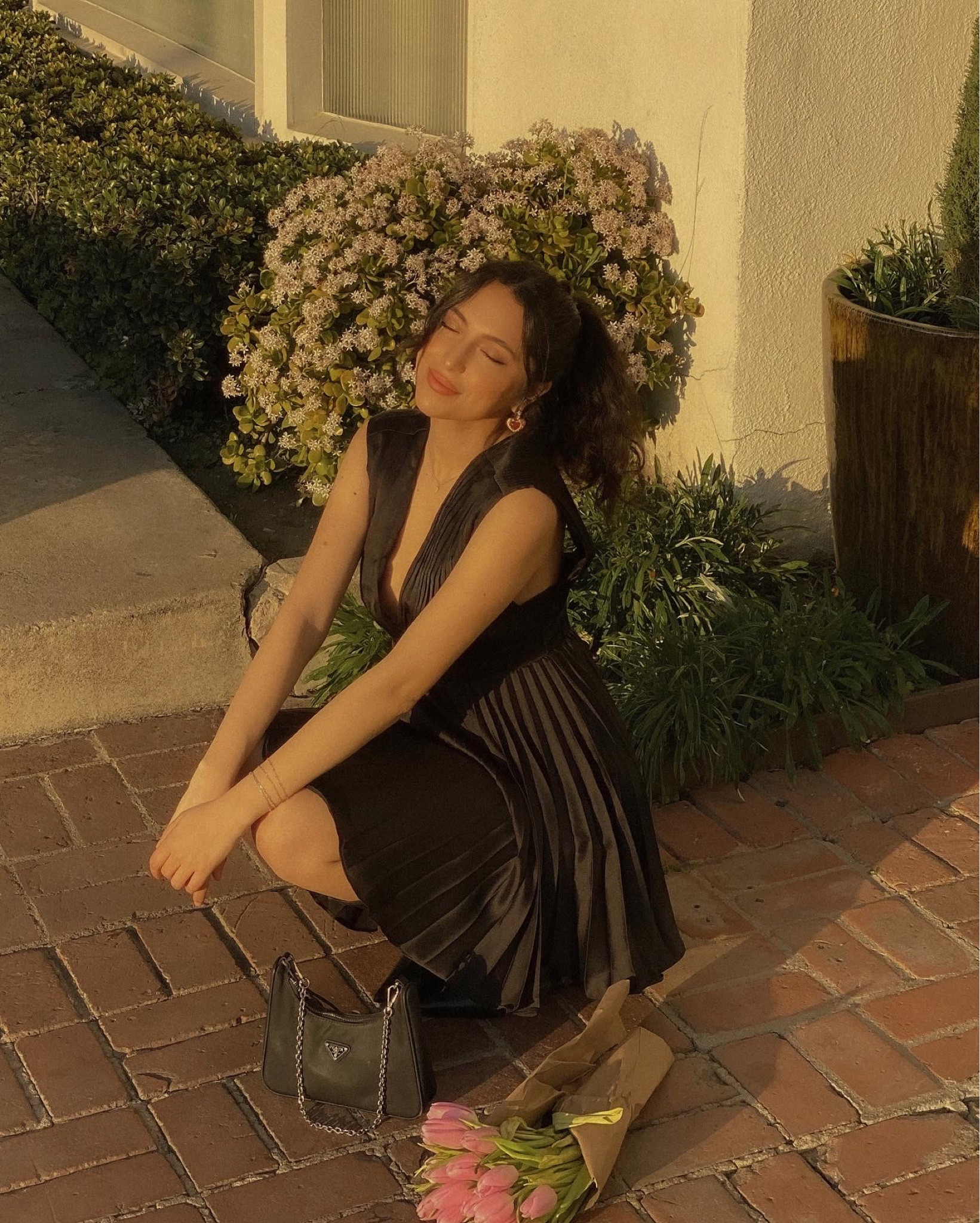 black Abercrombie plunge flows dress, Steve Madden black boots, black bag #Abercrombie #vday #vdayootd #datenight

#LTKSeasonal #LTKSale #LTKGiftGuide