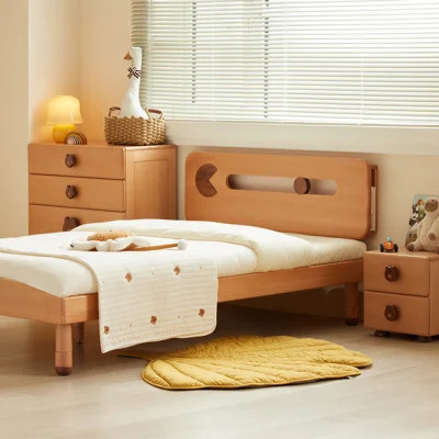 Childrens Bed Solid Wood Beech Wood Kids Bedroom Furniture | Wayfair North America