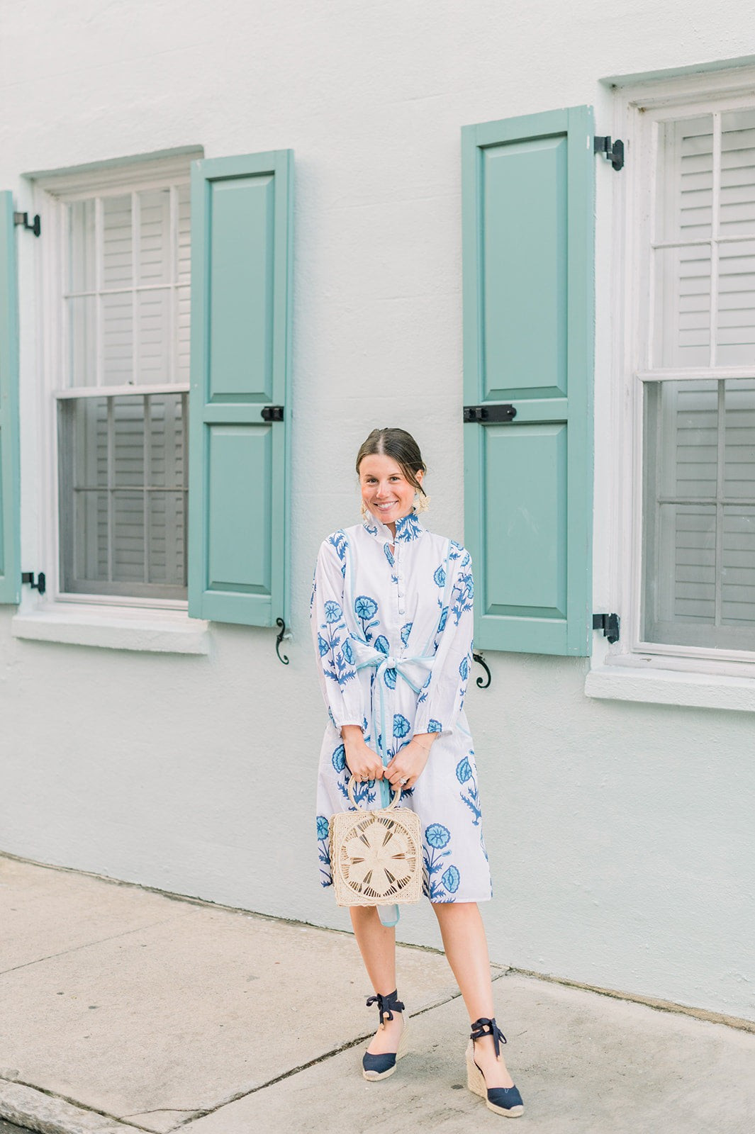 Folly Flounced Dress Mini | Bluebird | Victoria Dunn 