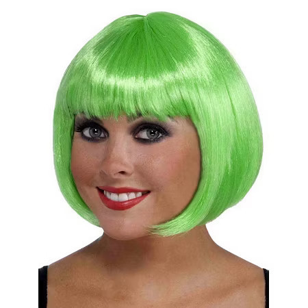 Womens Party Wig Costume Accessory, One Size, Green | JCPenney