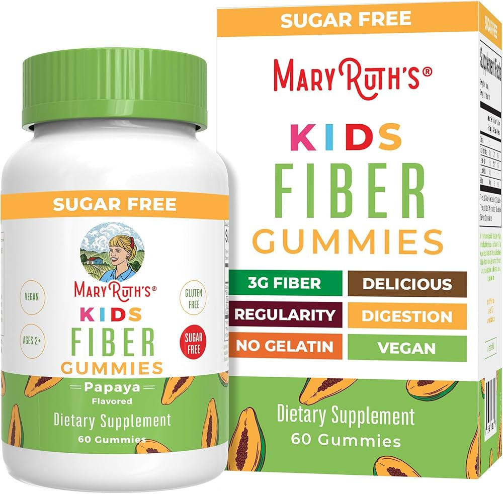 MARYRUTH'S Fiber Gummies for Kids | 2 Month Supply | Sugar Free | Soluble Fiber Supplement | Gut ... | Amazon (US)