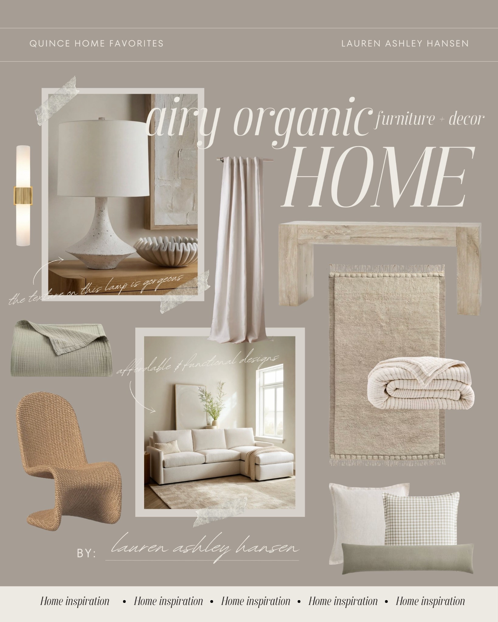 Airy organic home favorites from Quince! I love the texture of these pieces and how they make a timeless statement. Still warm and cozy, but these pieces will ground your space in a light way. 

#LTKHome