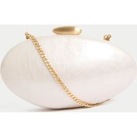 M&S Collection female Pearl Clutch Bag - Cream, Cream | Marks & Spencer (UK)