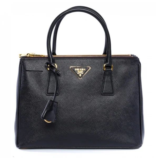 Prada Black Saffiano Leather Lux Tote Bag | Bed Bath & Beyond