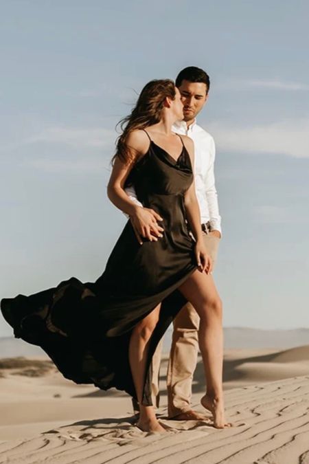 This formal black dress is the perfect beach engagement photo dress!
#engagementphotoshoot

#LTKunder100