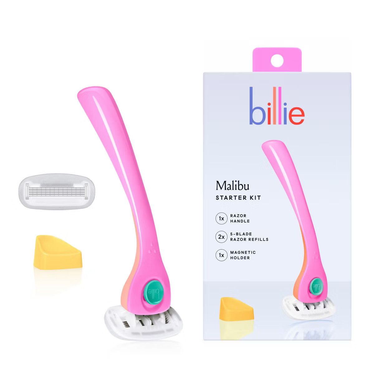 Billie Women's Razor Handle with Magnetic Holder & 2 Blade Refills | Target